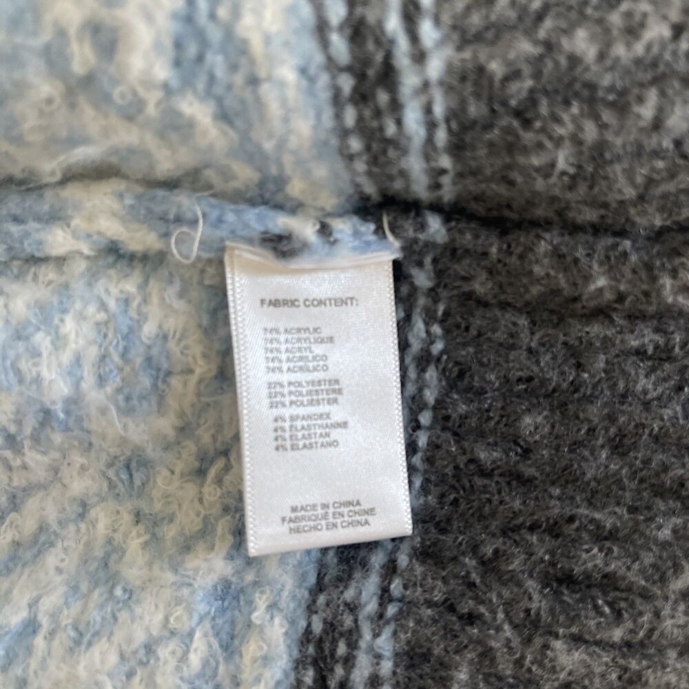 pilcro Fair Isle Oversized sweater anthropologie Blue One Size - Picture 10 of 10